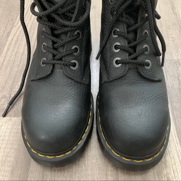 Dr. Martens Icon 7B10 Steel Toe Black Boots - Picture 4 of 10